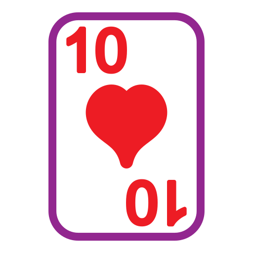 diez de corazones Generic Mixed icono