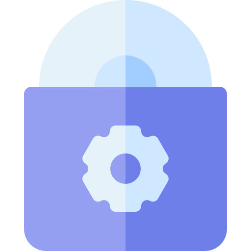 software Basic Rounded Flat icona