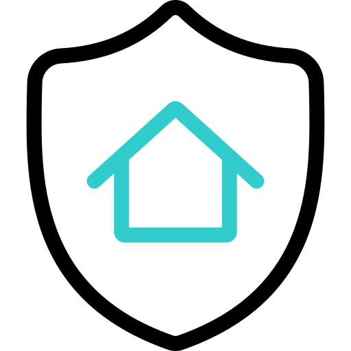 seguro de hogar Basic Accent Outline icono