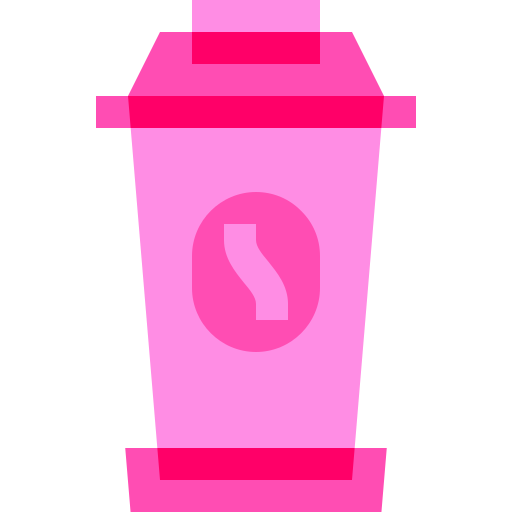 taza de café Basic Sheer Flat icono