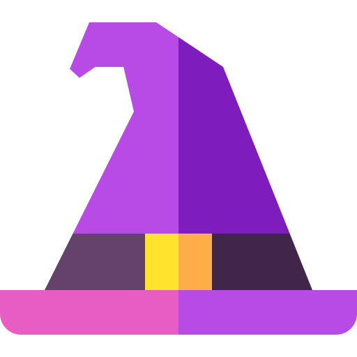 Witch hat Basic Straight Flat icon