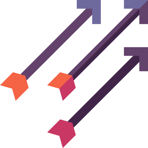 strzały Basic Straight Flat ikona