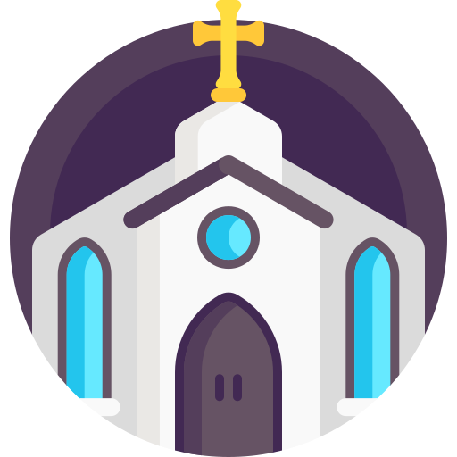 교회 Detailed Flat Circular Flat icon