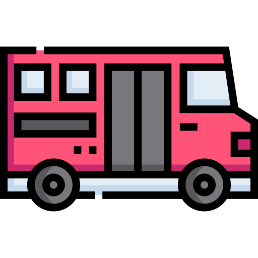 버스 Detailed Straight Lineal color icon
