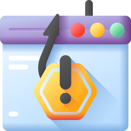 phishing 3D Color icona