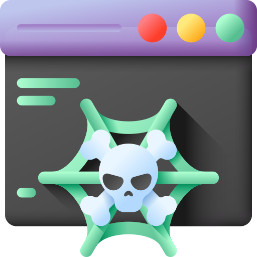 Dark web 3D Color icon