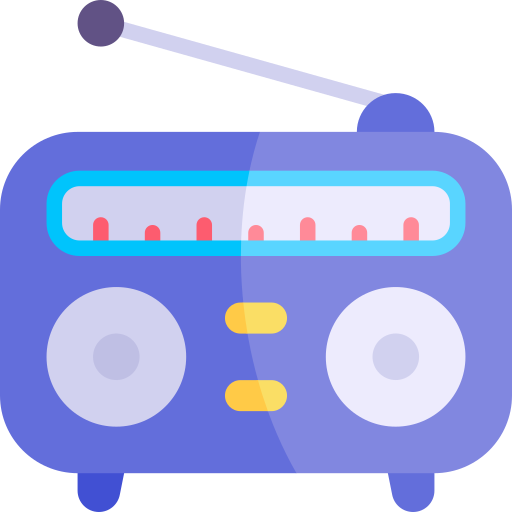 radio Kawaii Flat icon