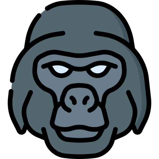 gorila Special Lineal color Ícone