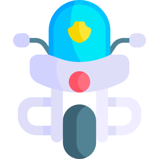 motorrad Kawaii Flat icon