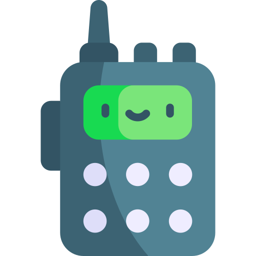 walkie-talkie Kawaii Flat icon