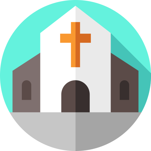 Церковь Flat Circular Flat иконка