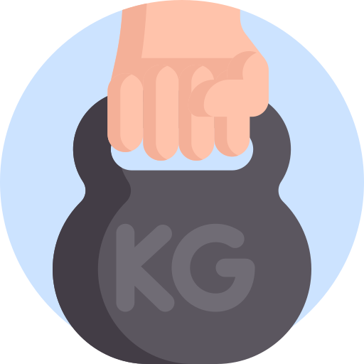 kettlebell Detailed Flat Circular Flat ikona