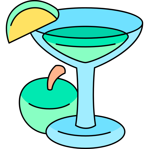 appletini Generic Thin Outline Color Ícone