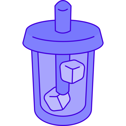 아이스 커피 Generic Thin Outline Color icon