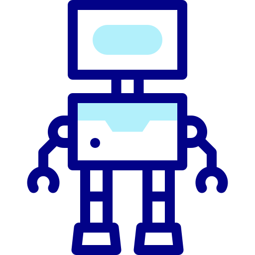 roboter Detailed Mixed Lineal color icon
