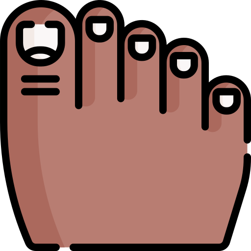 dito del piede Special Lineal color icona