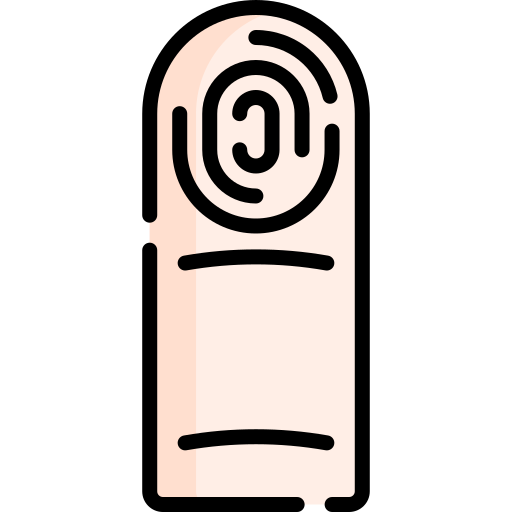 fingerabdruck Special Lineal color icon