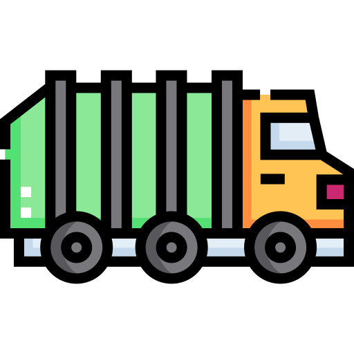 caminhão de lixo Detailed Straight Lineal color Ícone