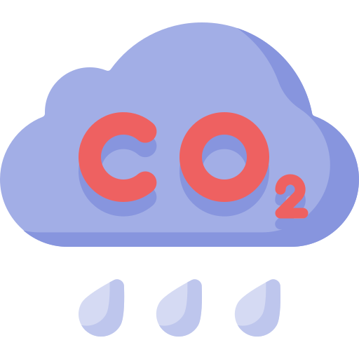 Carbon dioxide Special Flat icon