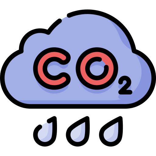 dióxido de carbono Special Lineal color icono