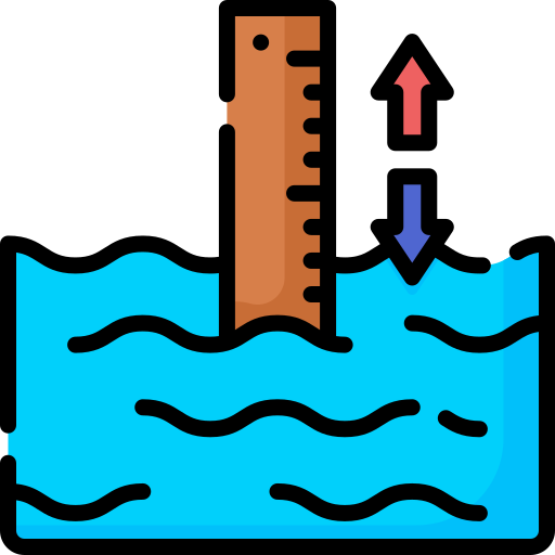 Sea level Special Lineal color icon
