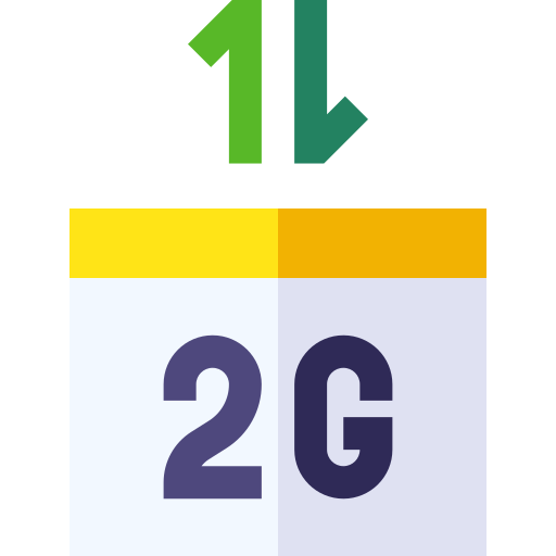 2g Basic Straight Flat icon