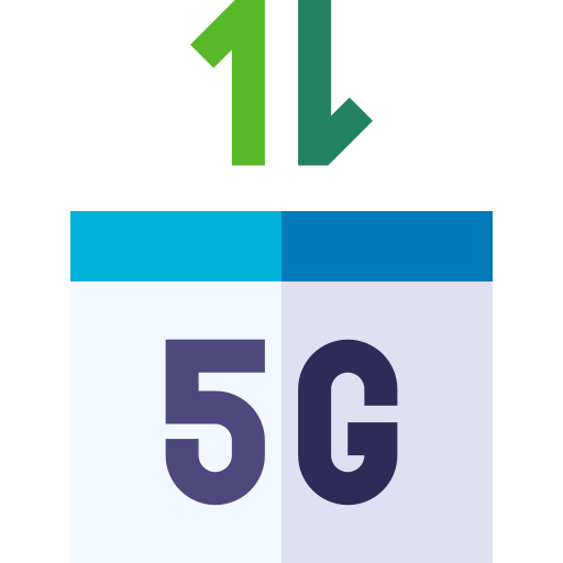 5g Basic Straight Flat icon