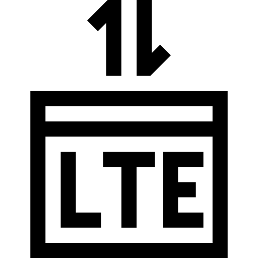 lte Basic Straight Lineal icoon