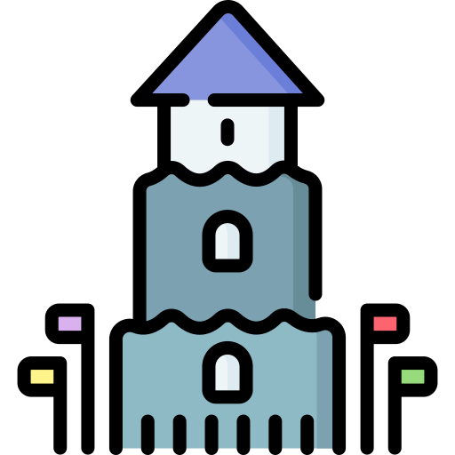 wieża Special Lineal color ikona