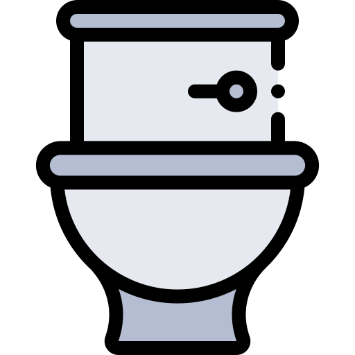 Toilet Detailed Rounded Lineal color icon