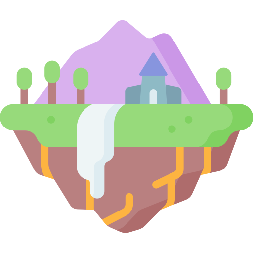 Floating island Special Flat icon