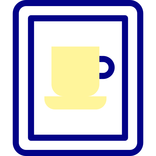 café Detailed Mixed Lineal color icon