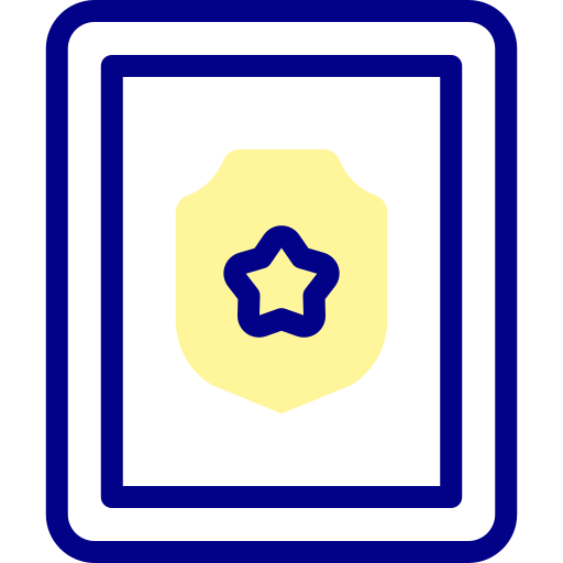 경찰 Detailed Mixed Lineal color icon