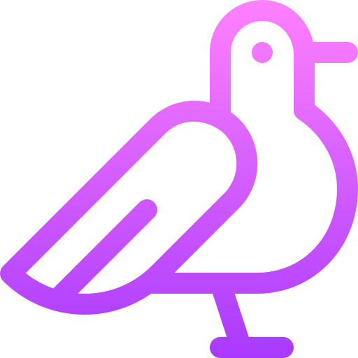 Willow ptarmigan Basic Gradient Lineal color icon
