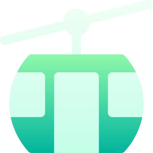 teleférico Basic Gradient Gradient icono