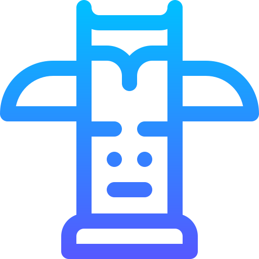 Totem Basic Gradient Lineal color icon