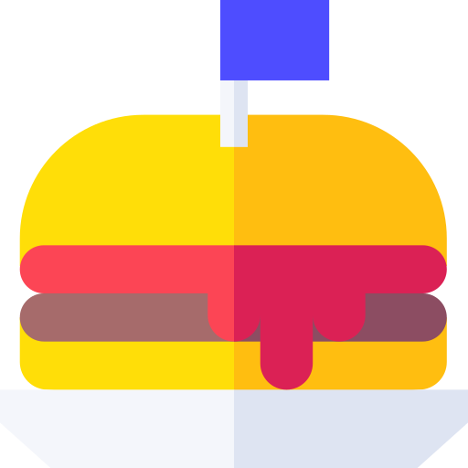 Burger Basic Straight Flat icon