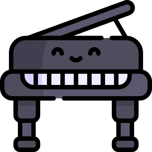 klavier Kawaii Lineal color icon