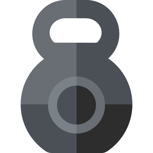 kettlebell Basic Rounded Flat icoon