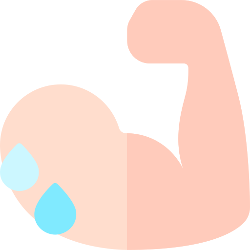 Sweat Basic Rounded Flat icon