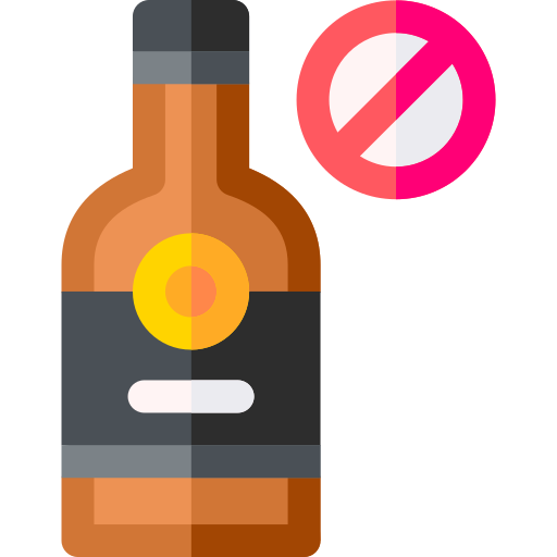 niente alcool Basic Rounded Flat icona