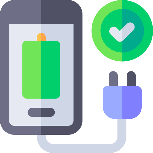 Phone charger Basic Rounded Flat icon