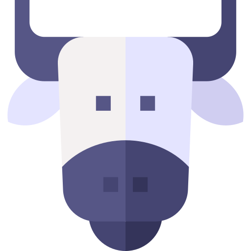 Cow Basic Straight Flat icon