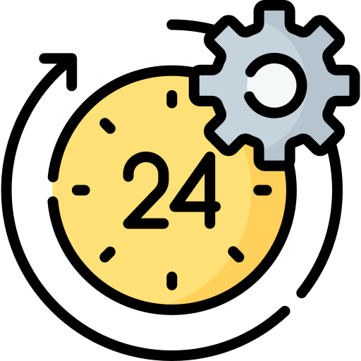 soporte las 24 horas Special Lineal color icono
