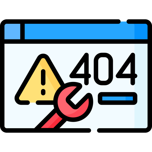 error 404 Special Lineal color icono