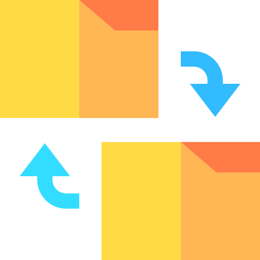 Replace Basic Straight Flat icon