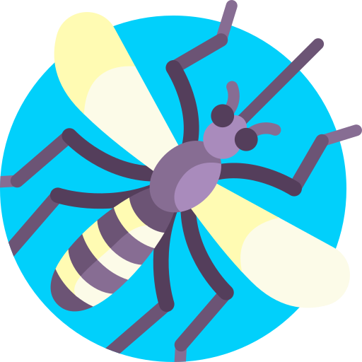 Mosquito Detailed Flat Circular Flat icon