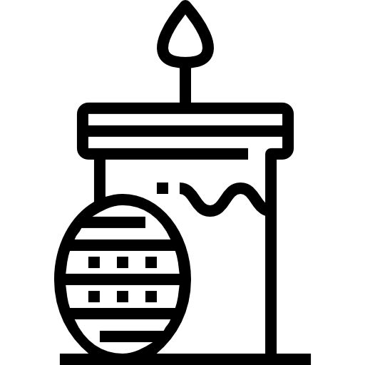 uovo di pasqua kank Lineal icona