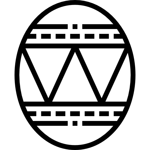 uovo di pasqua kank Lineal icona