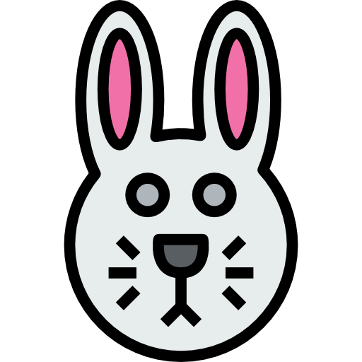 osterhase kank Lineal Color icon